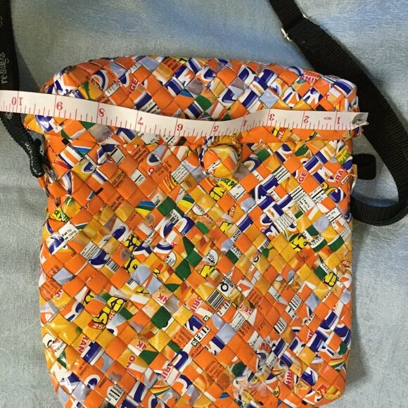 Rebagz Half the Sky Designs Upcycled Woven Shoulder Bag - Picture 12 of 12